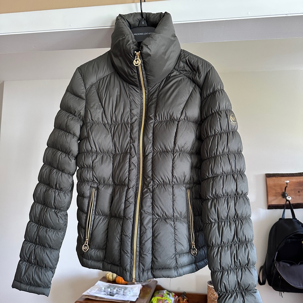 Michael Kors Olive Puffer Jacket